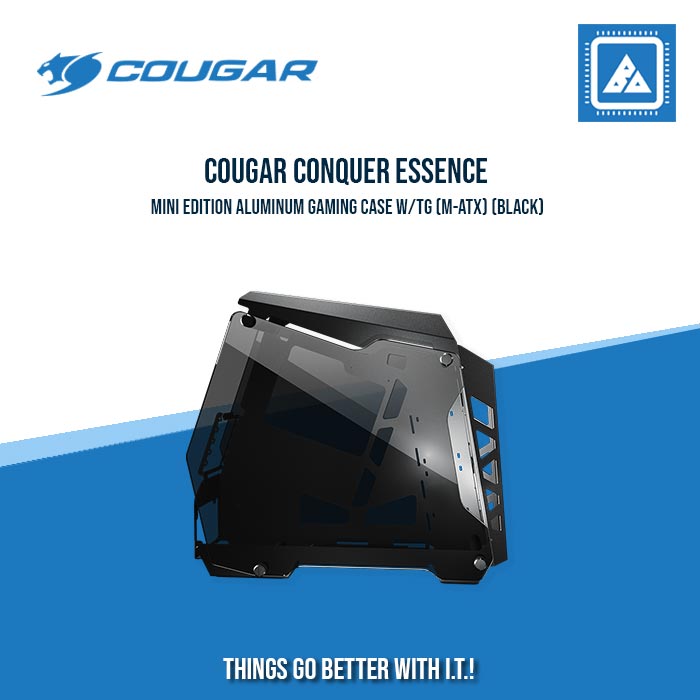 COUGAR CONQUER MINI EDITION ALUMINUM GAMING CASE W/TG (M-ATX) (BLACK) COUGAR CONQUER MINI EDITION ALUMINUM GAMING CASE W/TG (M-ATX) (BLACK)